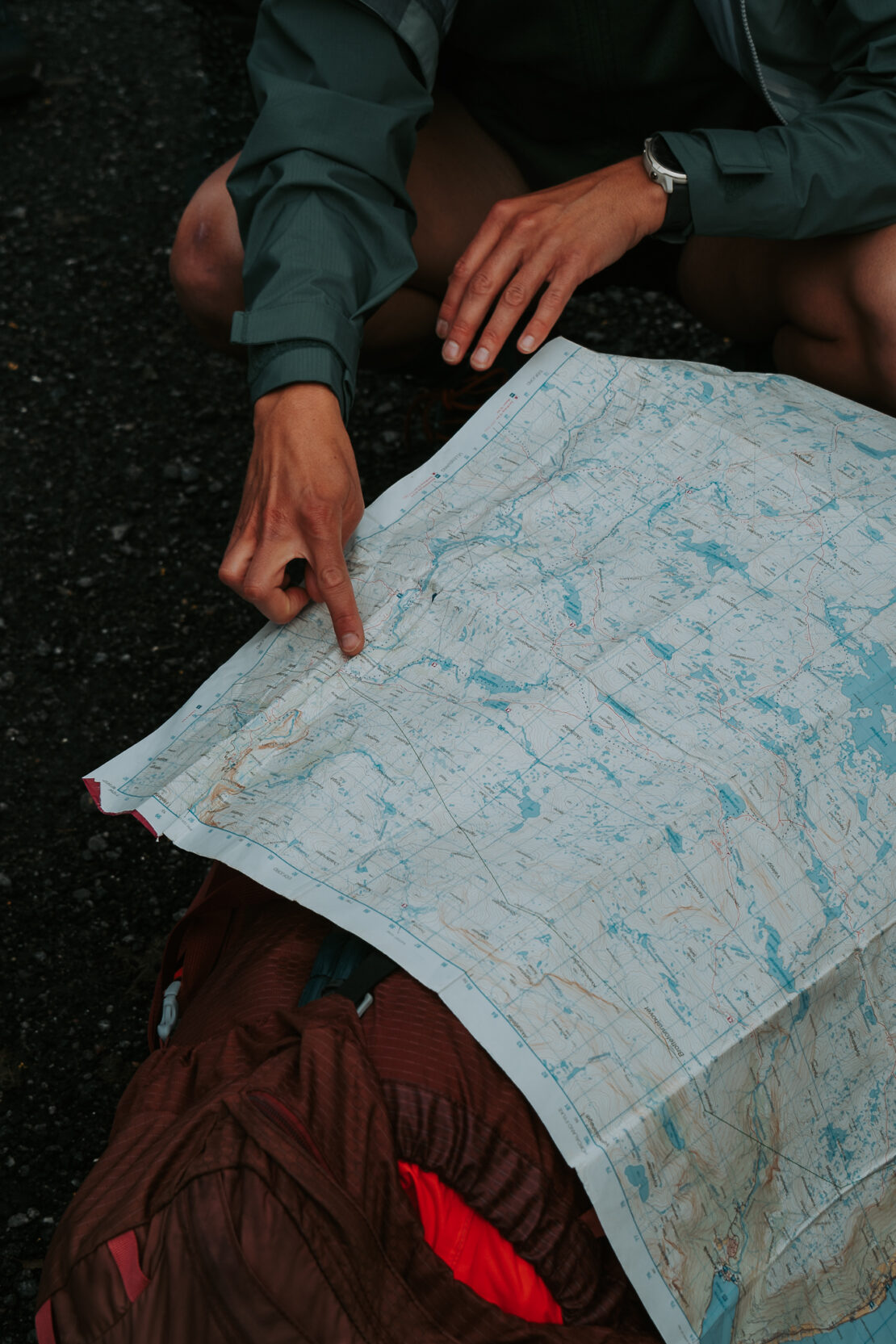 Wandelkaart in Noorwegen