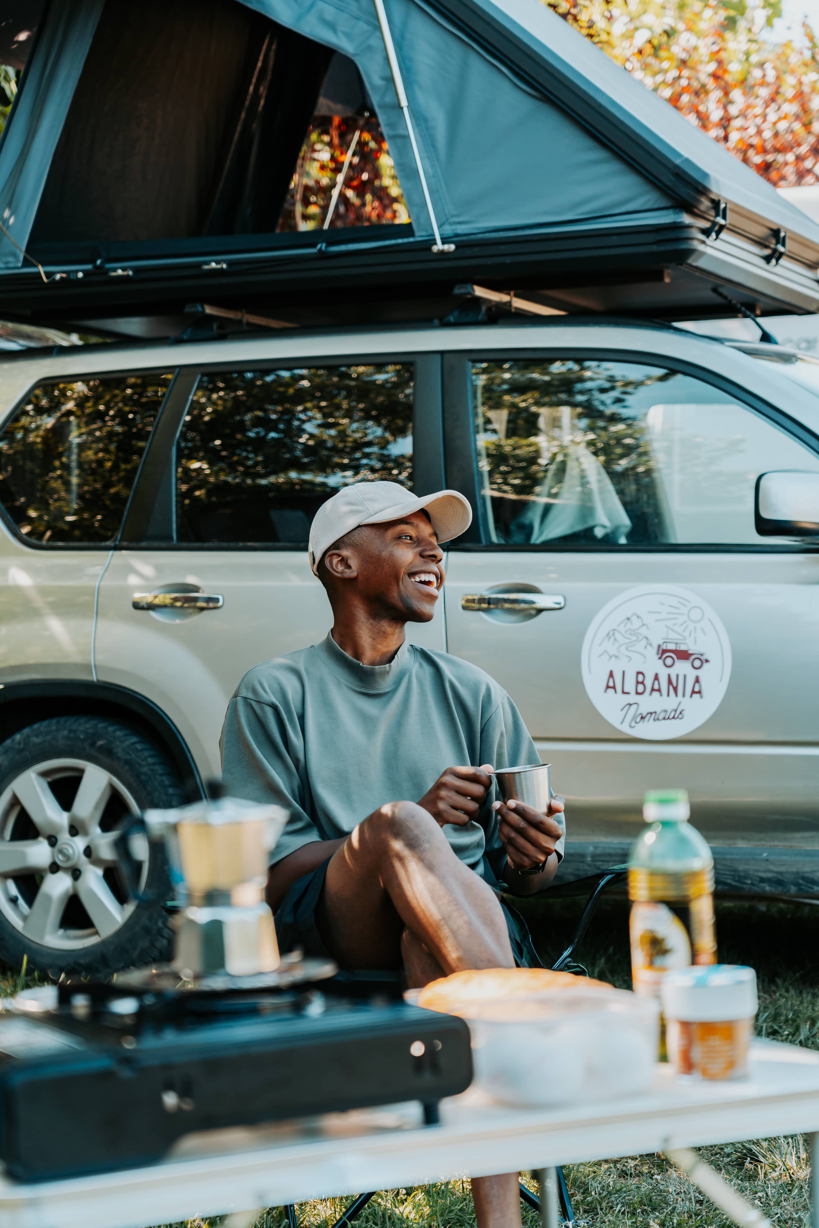 Ontbijt camping Albanië